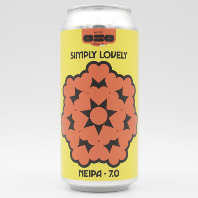 This is a can of OSO Brewing - Simply Lovely - 7% (440ml). It is a IPA craft beer available to buy from Ghost Whale, voted London's best craft beer shop.