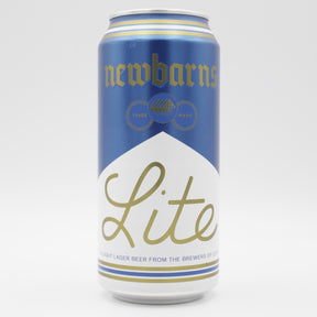 This is a can of Newbarns - Lite - 3.4% (440ml). It is a Lager / Pilsner / Kölsch craft beer available to buy from Ghost Whale, voted London's best craft beer shop.
