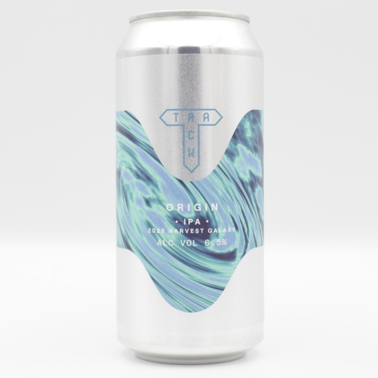 This is a can of Track - Origin - 6.5% (440ml). It is a IPA craft beer available to buy from Ghost Whale, voted London's best craft beer shop.