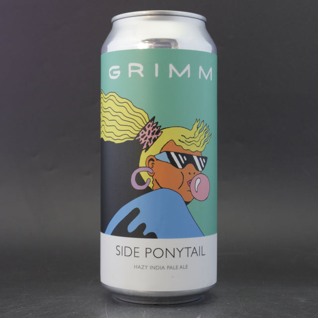 This is a can of Grimm Artisanal Ales - Side Ponytail - 6.7% (473ml). It is a IPA craft beer available to buy from Ghost Whale, voted London's best craft beer shop.