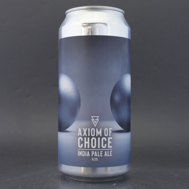 This is a can of Azvex - Axiom Of Choice - 6.5% (440ml). It is a IPA craft beer available to buy from Ghost Whale, voted London's best craft beer shop.