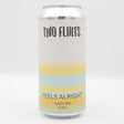 This is a can of Two Flints - Feels Alright - 6.5% (440ml). It is a IPA craft beer available to buy from Ghost Whale, voted London's best craft beer shop.