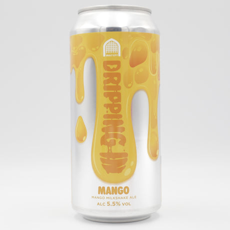 This is a can of Vault City - Dripping In Mango - 5.5% (440ml). It is a Pale Ale craft beer available to buy from Ghost Whale, voted London's best craft beer shop.
