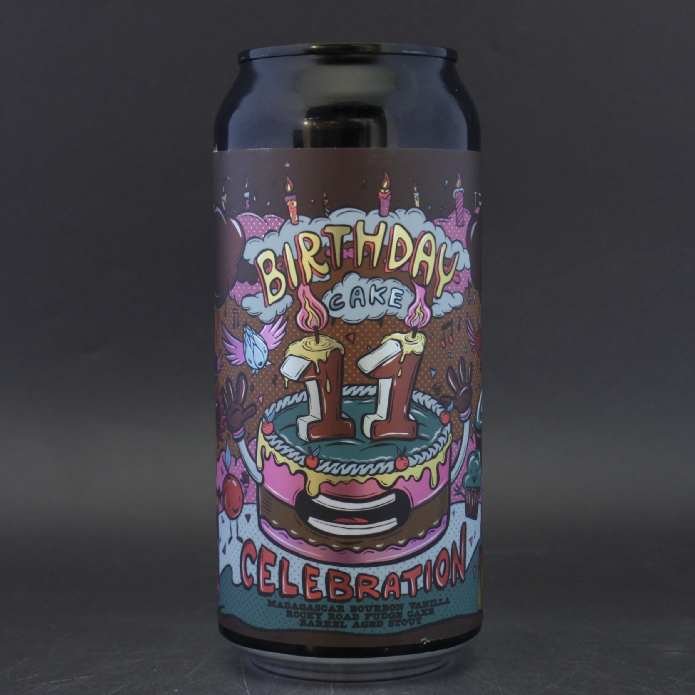 Amundsen - 11th Birthday Cake: Madagascar Bourbon Vanilla Rocky Road Fudge Cake - 11.5% (440ml) - Ghost Whale