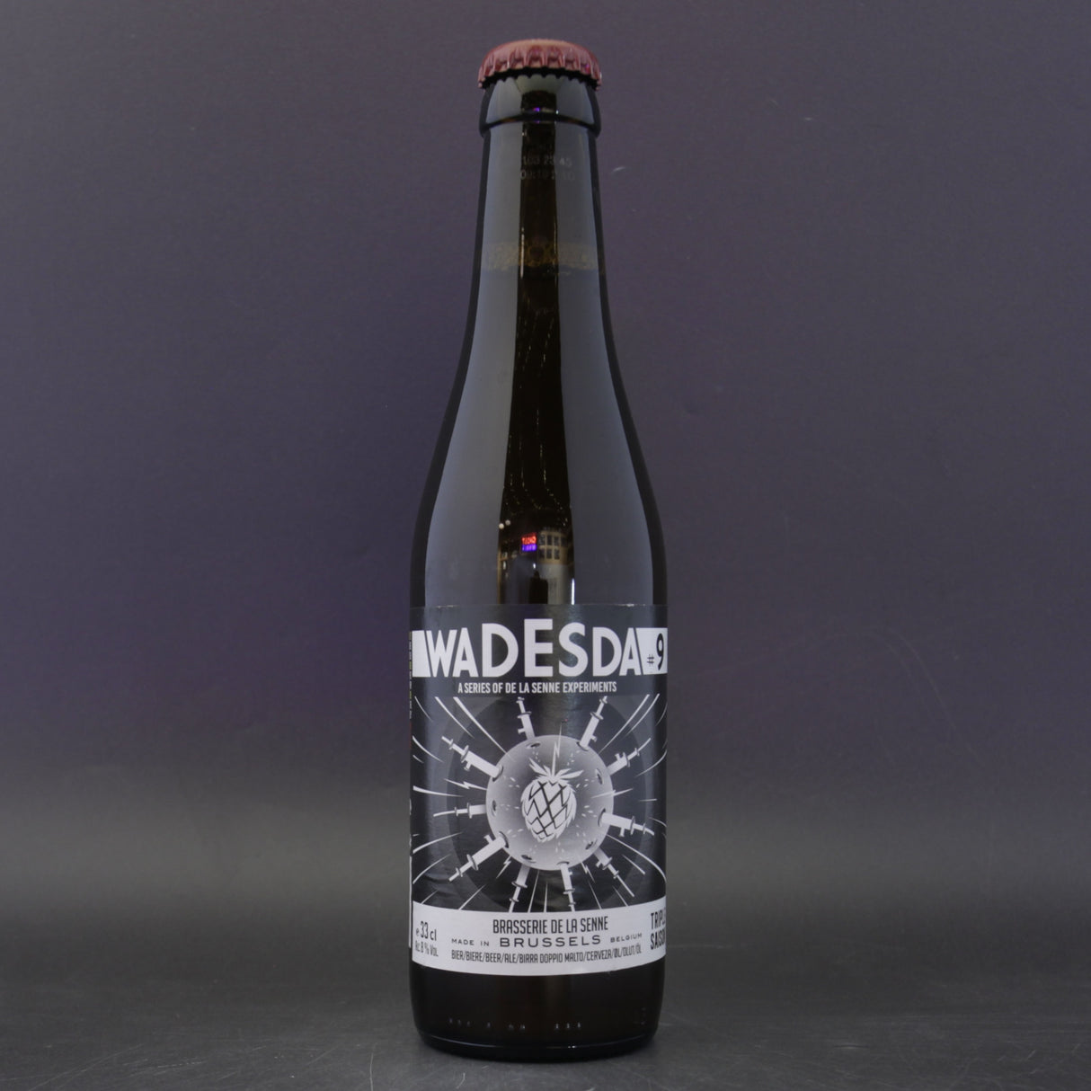 This is a bottle of De la Senne - Wadesda #9 - 8% (330ml). It is a Saison craft beer available to buy from Ghost Whale, voted London's best craft beer shop.