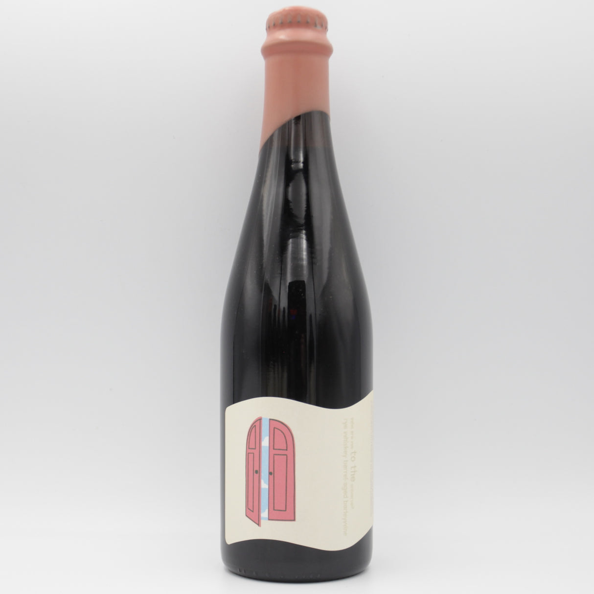 This is a bottle of everywhere  - who are we to the universe? - 12.8% (500ml). It is a Barley Wine craft beer available to buy from Ghost Whale, voted London's best craft beer shop.