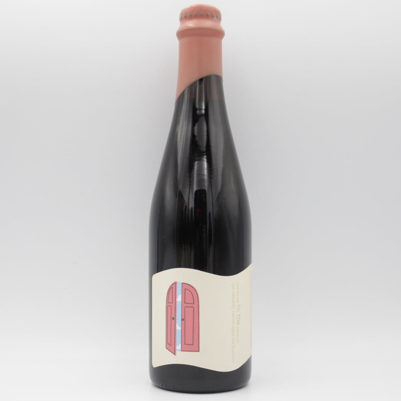 This is a bottle of everywhere  - who are we to the universe? - 12.8% (500ml). It is a Barley Wine craft beer available to buy from Ghost Whale, voted London's best craft beer shop.