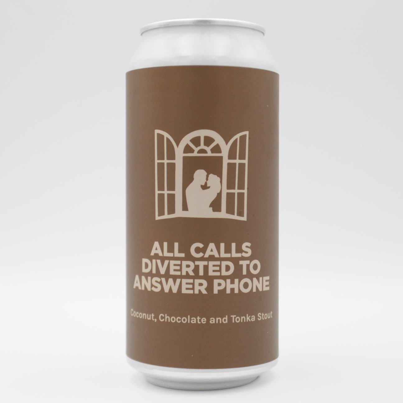 This is a can of Pomona Island - All Calls Diverted To Answer Phone - 6.5% (440ml). It is a Stout / Porter craft beer available to buy from Ghost Whale, voted London's best craft beer shop.