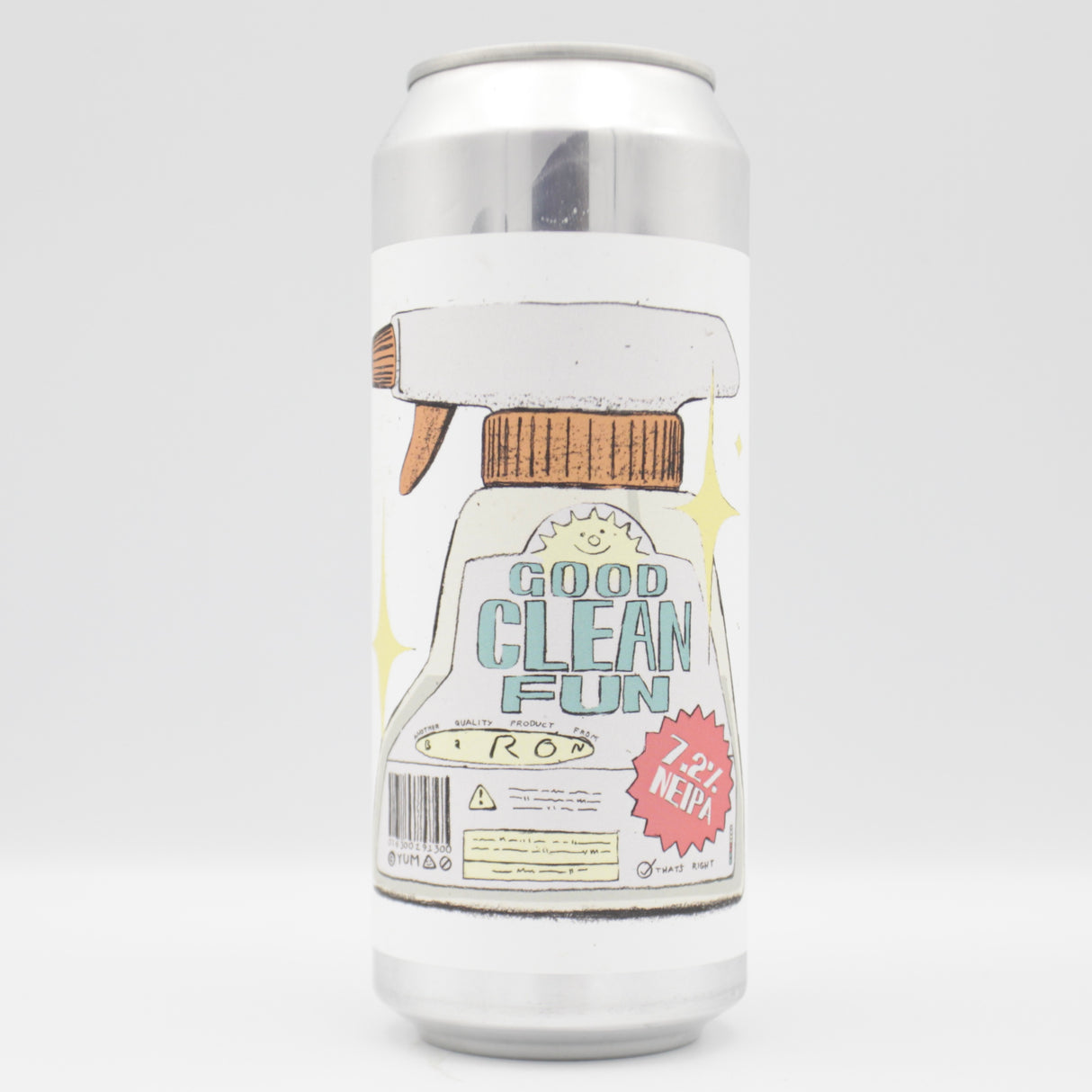 This is a can of Baron - Good Clean Fun - 7.2% (500ml). It is a IPA craft beer available to buy from Ghost Whale, voted London's best craft beer shop.