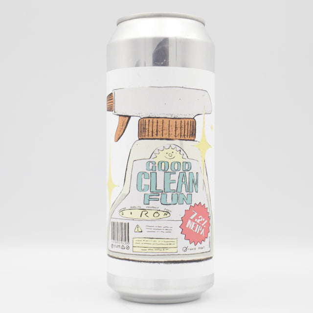 This is a can of Baron - Good Clean Fun - 7.2% (500ml). It is a IPA craft beer available to buy from Ghost Whale, voted London's best craft beer shop.