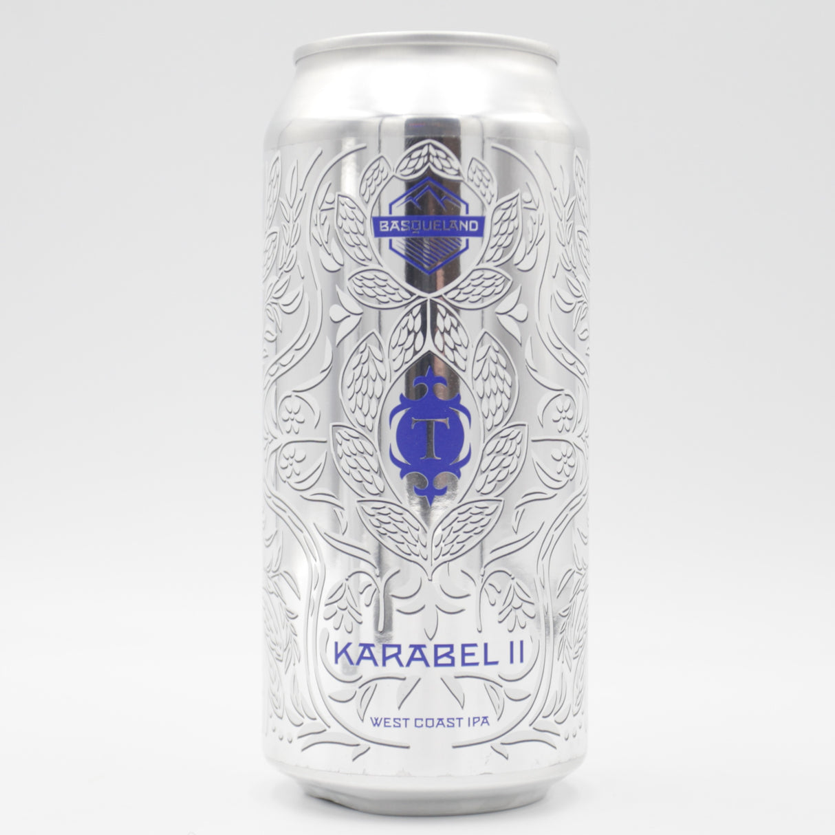 This is a can of Basqueland / Thornbridge - Karabel II - 6.7% (440ml). It is a IPA craft beer available to buy from Ghost Whale, voted London's best craft beer shop.