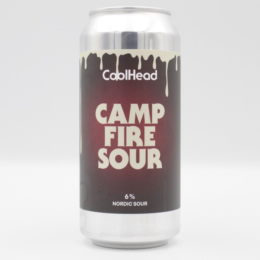This is a can of Coolhead Brew - Campfire Sour - 6% (440ml). It is a Sour craft beer available to buy from Ghost Whale, voted London's best craft beer shop.
