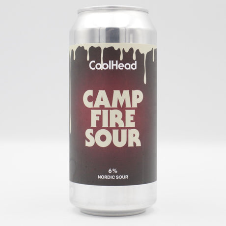 This is a can of Coolhead Brew - Campfire Sour - 6% (440ml). It is a Sour craft beer available to buy from Ghost Whale, voted London's best craft beer shop.