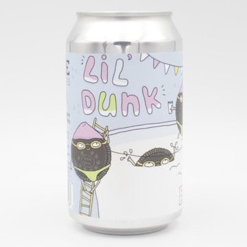 This is a can of Prairie - Lil Dunk - 9.5% (355ml). It is a Imperial Stout / Porter craft beer available to buy from Ghost Whale, voted London's best craft beer shop.
