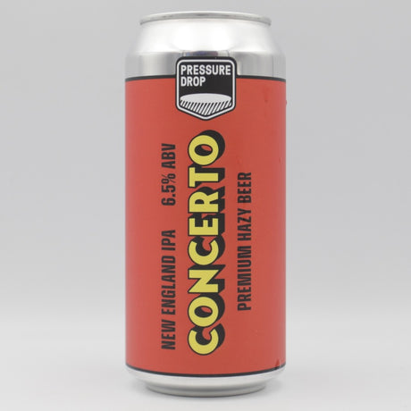 This is a can of Pressure Drop - Concerto - 6.5% (440ml). It is a IPA craft beer available to buy from Ghost Whale, voted London's best craft beer shop.