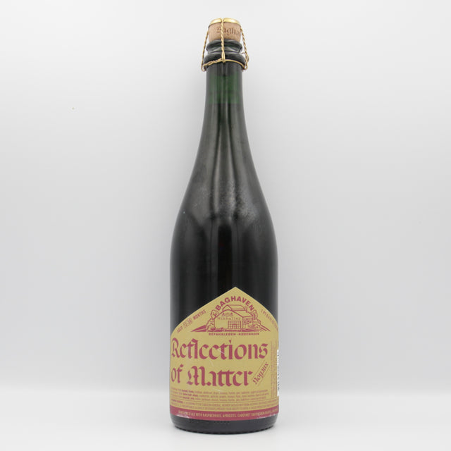 This is a sharing bottle of Mikkeller - Baghaven Reflection Of Matter Noyeaux - 6% (750ml). It is a Wild Ale craft beer available to buy from Ghost Whale, voted London's best craft beer shop.