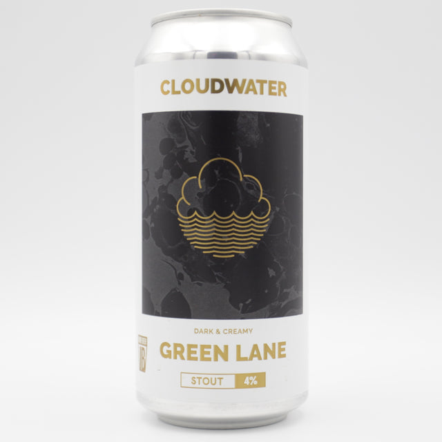 This is a can of Cloudwater - Green Lane - 4% (440ml). It is a Stout / Porter craft beer available to buy from Ghost Whale, voted London's best craft beer shop.