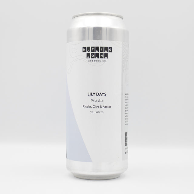 This is a can of Nothing Bound - Lily Days - 5.4% (500ml). It is a Pale Ale craft beer available to buy from Ghost Whale, voted London's best craft beer shop.