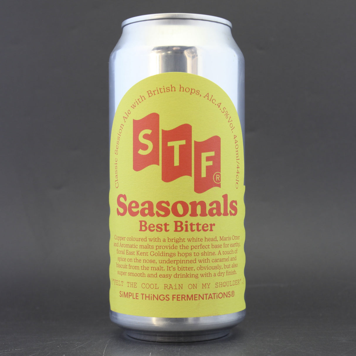 This is a can of Simple Things Fermentations - Best Bitter - 4.5% (440ml). It is a Traditional English Ale craft beer available to buy from Ghost Whale, voted London's best craft beer shop.