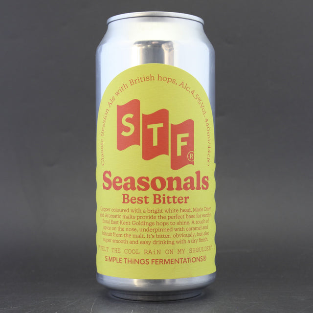 This is a can of Simple Things Fermentations - Best Bitter - 4.5% (440ml). It is a Traditional English Ale craft beer available to buy from Ghost Whale, voted London's best craft beer shop.