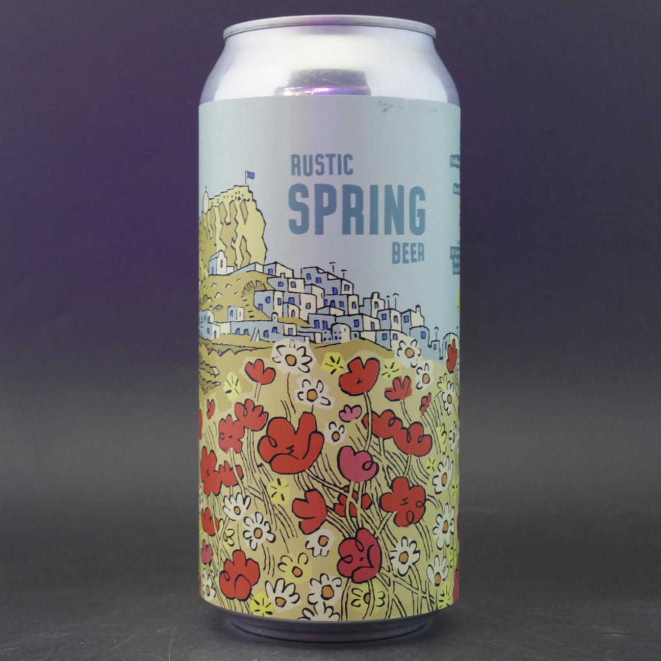 This is a can of Burning Sky - Rustic Spring Beer - 4.2% (440ml). It is a Saison craft beer available to buy from Ghost Whale, voted London's best craft beer shop.