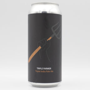 This is a can of Fidens - Triple Farmer - 10% (473ml). It is a Triple IPA craft beer available to buy from Ghost Whale, voted London's best craft beer shop.
