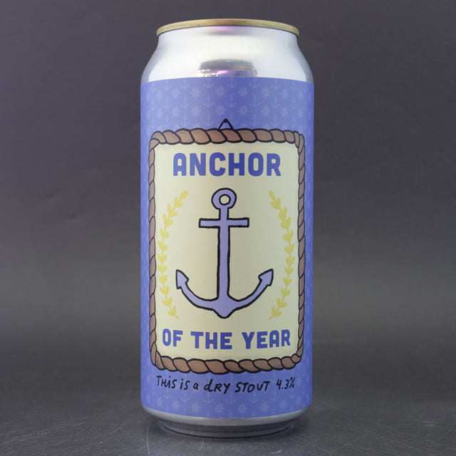 This is a can of Pretty Decent - Anchor Of The Year - 4.3% (440ml). It is a Stout / Porter craft beer available to buy from Ghost Whale, voted London's best craft beer shop.