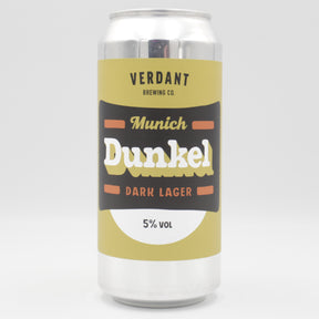 This is a can of Verdant - Munich Dunkel - 5% (440ml). It is a Lager / Pilsner / Kölsch craft beer available to buy from Ghost Whale, voted London's best craft beer shop.