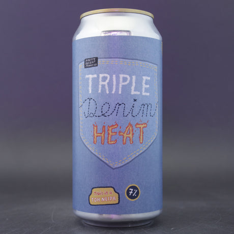 This is a can of Pretty Decent - Triple Denim Heat - 7% (440ml). It is a IPA craft beer available to buy from Ghost Whale, voted London's best craft beer shop.