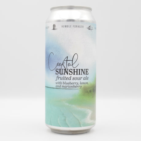This is a can of Humble Forager - Coastal Sunshine v20 - 6% (473ml). It is a Sour craft beer available to buy from Ghost Whale, voted London's best craft beer shop.