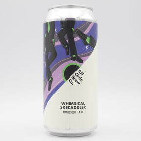 This is a can of Full Circle Brew Co - Whimsical Skedaddler - 4.3% (440ml). It is a Sour craft beer available to buy from Ghost Whale, voted London's best craft beer shop.