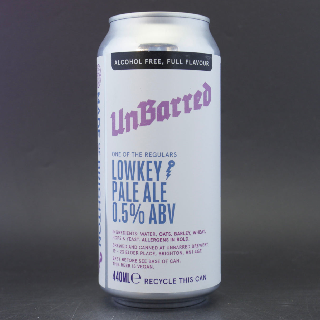 UnBarred - Lowkey - 0.5% (440ml)