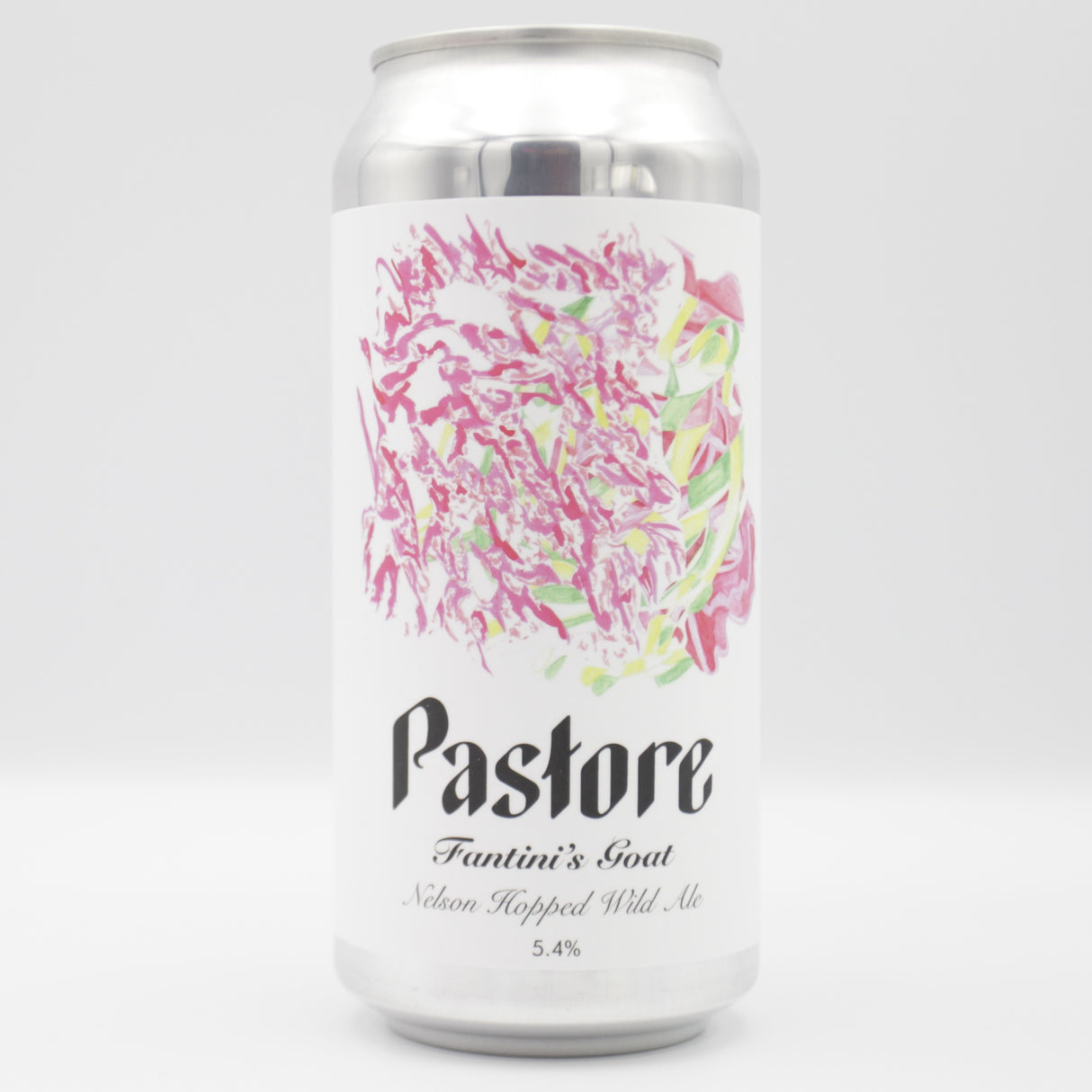 This is a can of Pastore - Fantini's Goat - 5.4% (440ml). It is a Wild Ale craft beer available to buy from Ghost Whale, voted London's best craft beer shop.
