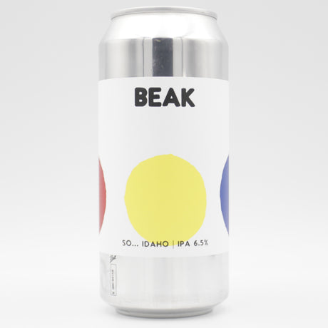 This is a can of Beak - So...Idaho - 6.5% (440ml). It is a IPA craft beer available to buy from Ghost Whale, voted London's best craft beer shop.
