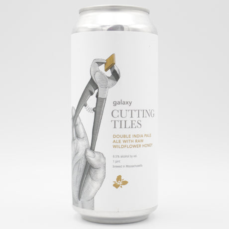 This is a can of Trillium - Galaxy Cutting Tiles - 8.5% (473ml). It is a Double IPA craft beer available to buy from Ghost Whale, voted London's best craft beer shop.