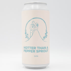 This is a can of Pomona Island - Hotter Than A Pepper Sprout - 8% (440ml). It is a Double IPA craft beer available to buy from Ghost Whale, voted London's best craft beer shop.