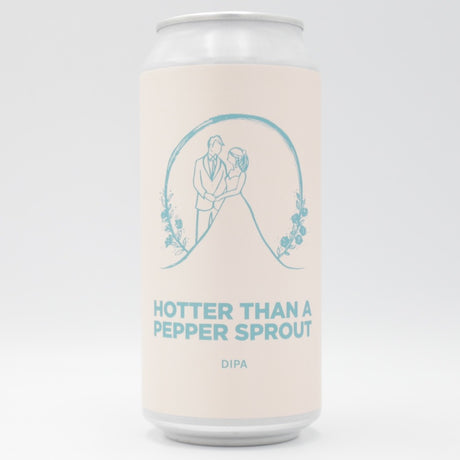 This is a can of Pomona Island - Hotter Than A Pepper Sprout - 8% (440ml). It is a Double IPA craft beer available to buy from Ghost Whale, voted London's best craft beer shop.