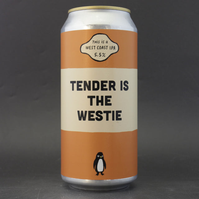 This is a can of Pretty Decent - Tender Is The Westie - 5.5% (440ml). It is a IPA craft beer available to buy from Ghost Whale, voted London's best craft beer shop.