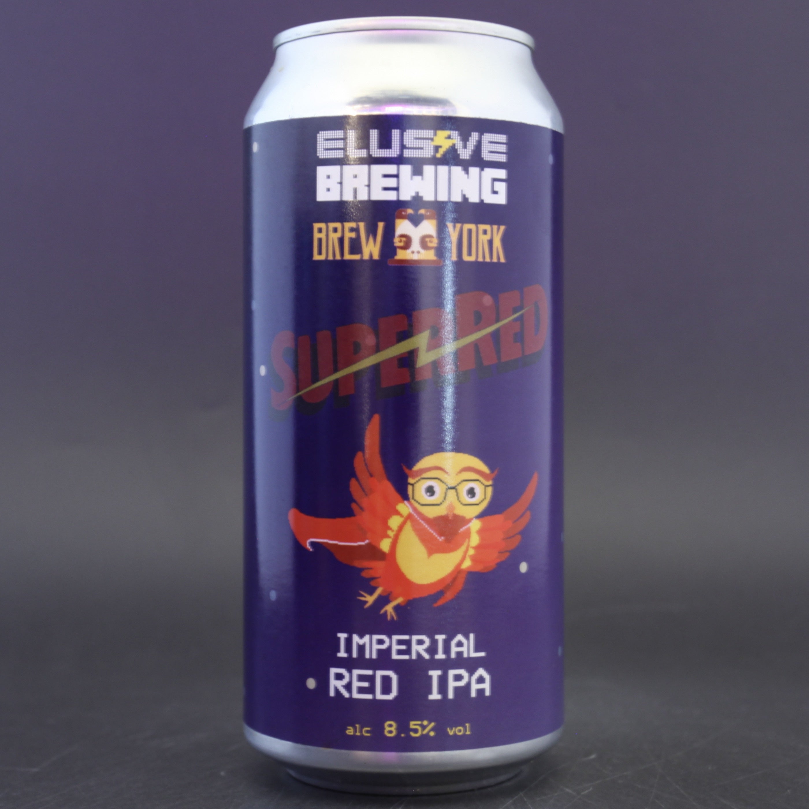 Elusive Brewing  Brew York - Super Red - 8.5% (440ml) - Ghost Whale