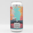 This is a can of Azvex - Animal Overpass - 6.5% (440ml). It is a IPA craft beer available to buy from Ghost Whale, voted London's best craft beer shop.