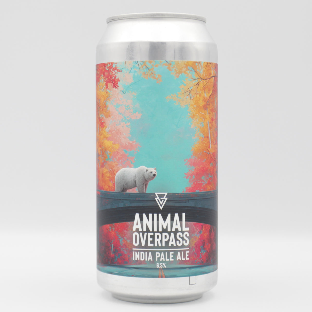 This is a can of Azvex - Animal Overpass - 6.5% (440ml). It is a IPA craft beer available to buy from Ghost Whale, voted London's best craft beer shop.