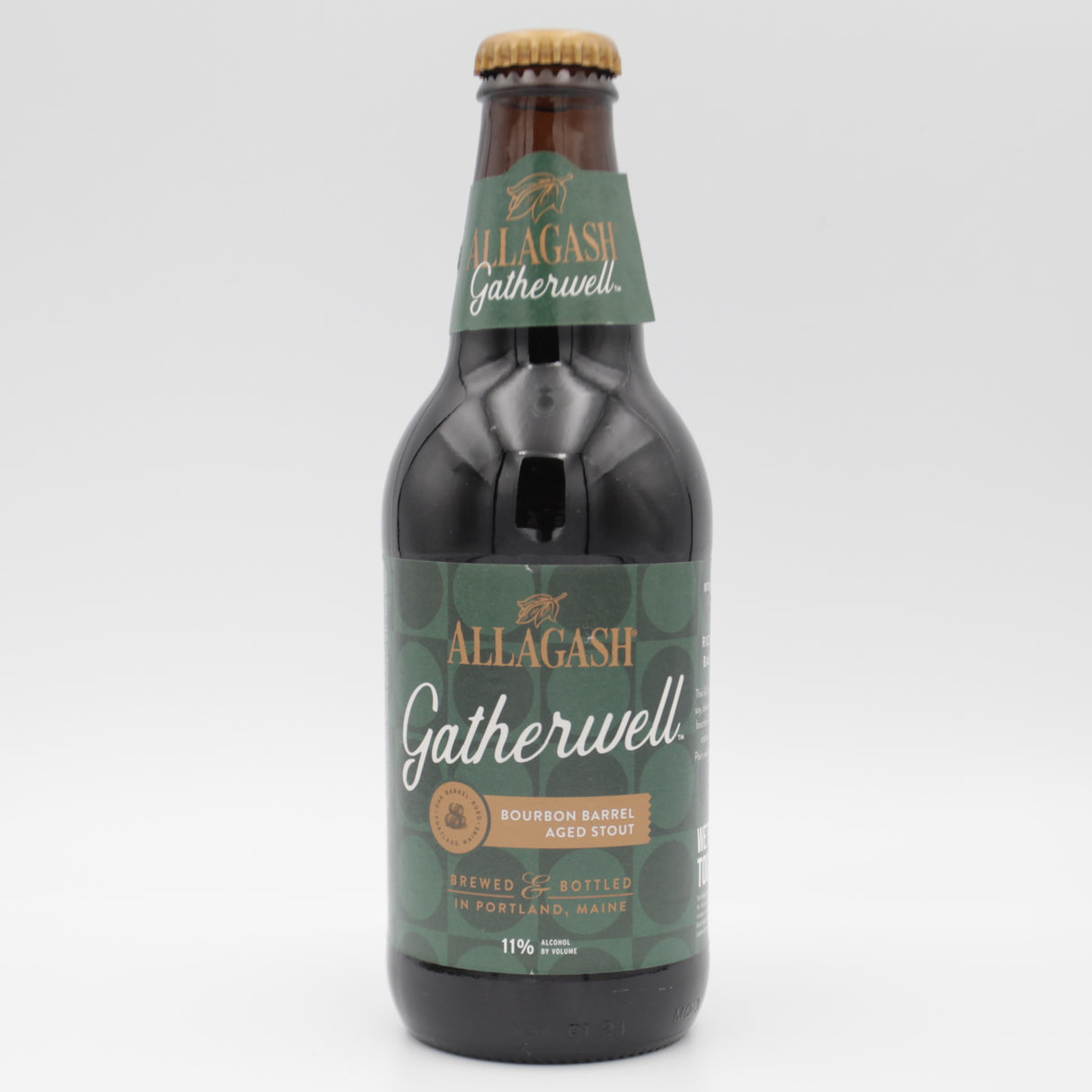 This is a bottle of Allagash - Gatherwell - 11% (355ml). It is a Imperial Stout / Porter craft beer available to buy from Ghost Whale, voted London's best craft beer shop.