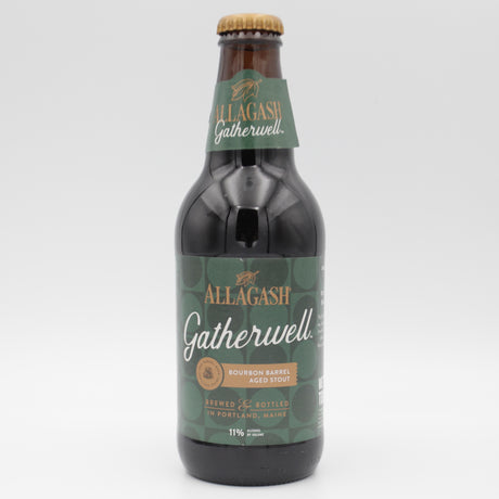 This is a bottle of Allagash - Gatherwell - 11% (355ml). It is a Imperial Stout / Porter craft beer available to buy from Ghost Whale, voted London's best craft beer shop.