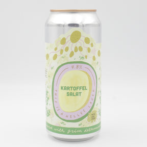 This is a can of Pretty Decent - Kartoffelsalat - 4.8% (440ml). It is a Lager / Pilsner / Kölsch craft beer available to buy from Ghost Whale, voted London's best craft beer shop.