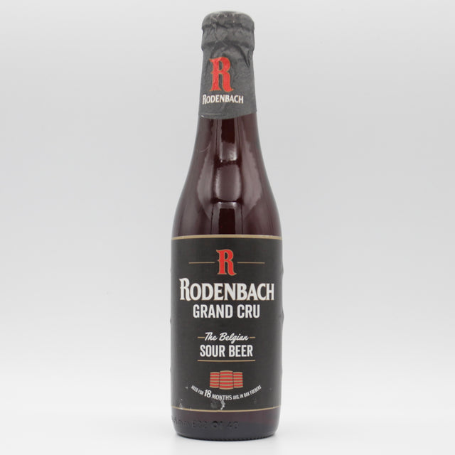 This is a bottle of Brouwerij Rodenbach - Rodenbach Grand Cru - 6% (330ml). It is a Sour craft beer available to buy from Ghost Whale, voted London's best craft beer shop.