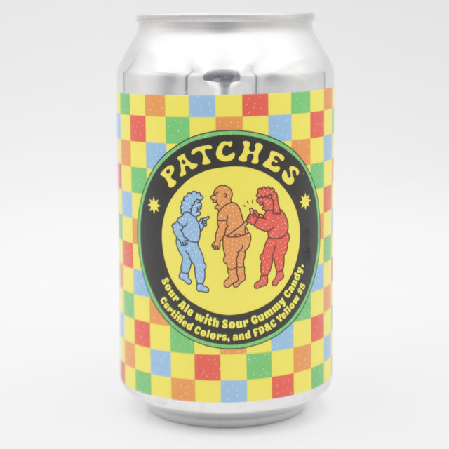 This is a can of Prairie - Patches - 5.4% (355ml). It is a Sour craft beer available to buy from Ghost Whale, voted London's best craft beer shop.