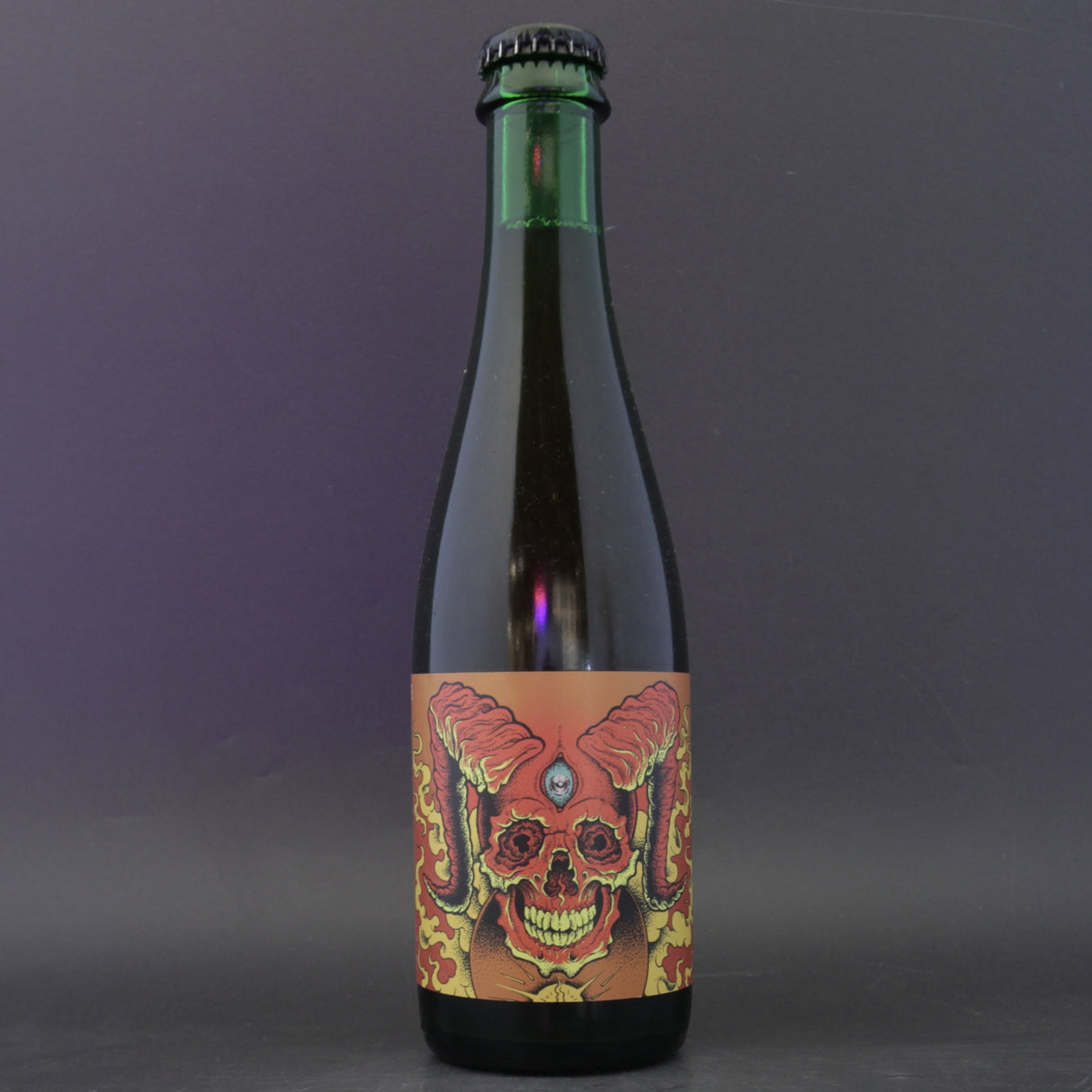 This is a bottle of Holy Goat - Blood Orange Crusher - 6.5% (375ml). It is a Sour craft beer available to buy from Ghost Whale, voted London's best craft beer shop.