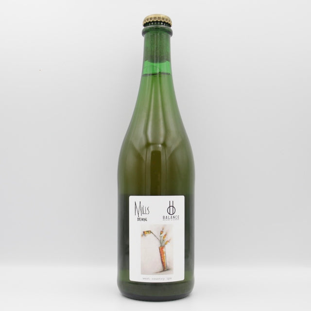 This is a sharing bottle of Mills Brewing / Balance Brewing & Blending - West Country IPA - 7.5% (750ml). It is a Wild Ale craft beer available to buy from Ghost Whale, voted London's best craft beer shop.