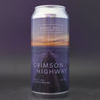 This is a can of Burnt Mill - Crimson Highway - 5.5% (440ml). It is a IPA craft beer available to buy from Ghost Whale, voted London's best craft beer shop.