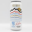 This is a can of Siren - Ice Gold - 5.8% (440ml). It is a IPA craft beer available to buy from Ghost Whale, voted London's best craft beer shop.